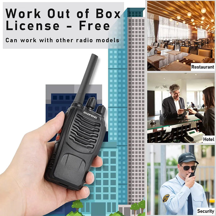 Baofeng BF - 88E PMR 446MHz Walkie Talkie – Vergunningsvrij – Betrouwbare Communicatie - Bivakshop