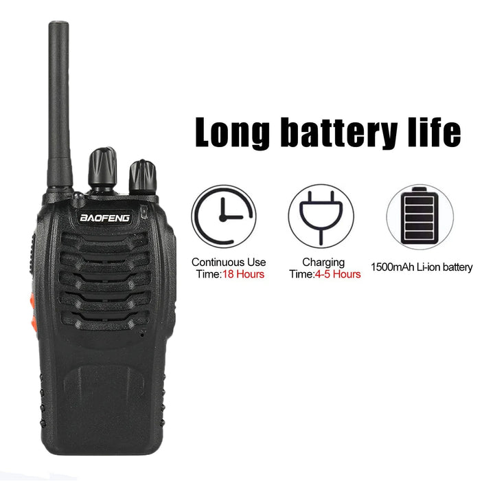 Baofeng BF - 88E PMR 446MHz Walkie Talkie – Vergunningsvrij – Betrouwbare Communicatie - Bivakshop