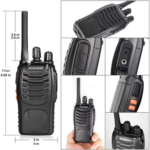 Baofeng BF - 88E PMR 446MHz Walkie Talkie – Vergunningsvrij – Betrouwbare Communicatie - Bivakshop