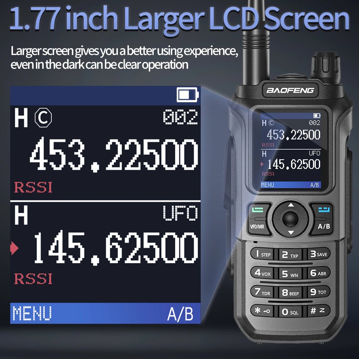 Baofeng UV - 21 Pro V2 walkietalkie – Krachtig multiband model – Groot bereik & type - c opladen - Bivakshop