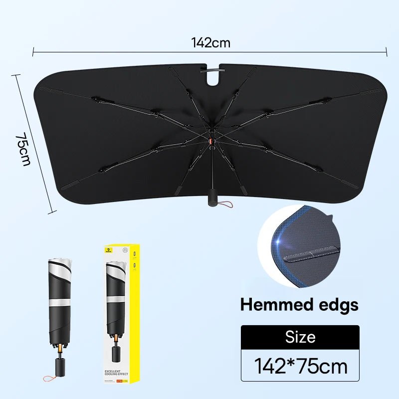 Baseus - Windscherm zonnescherm parasol - Auto zomer zonbescherming voorruit 2024 - Bivakshop
