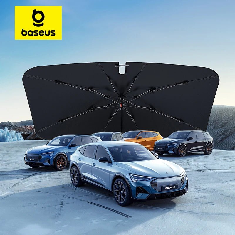 Baseus - Windscherm zonnescherm parasol - Auto zomer zonbescherming voorruit 2024 - Bivakshop