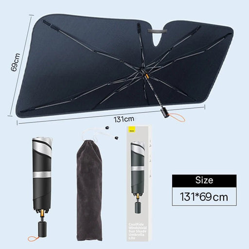 Baseus - Windscherm zonnescherm parasol - Auto zomer zonbescherming voorruit 2024 - Bivakshop