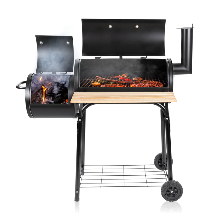 BBQ Collection - BBQ Grill Smoker – 104 x 58 cm – Houtskoolbarbecue voor Grillen & Roken - Bivakshop