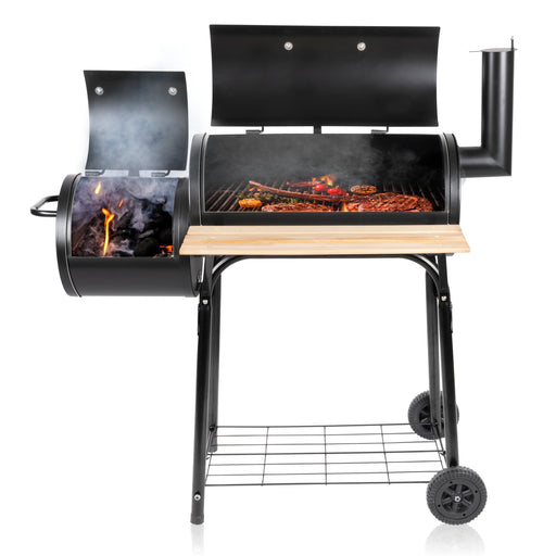 BBQ Collection - BBQ Grill Smoker – 104 x 58 cm – Houtskoolbarbecue voor Grillen & Roken - Bivakshop