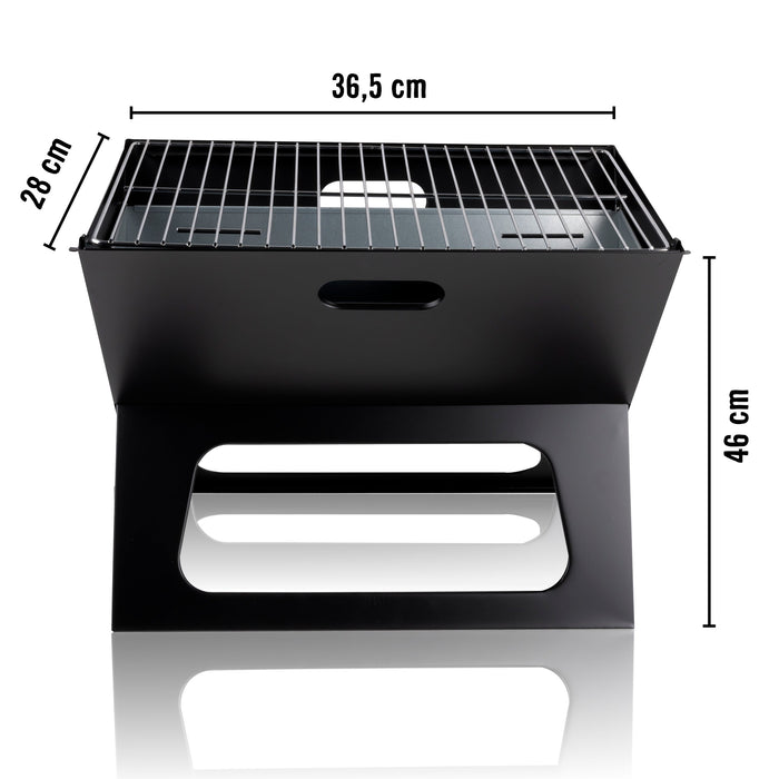 BBQ Collection - Draagbare Houtskool BBQ Grill – Compact & Lichtgewicht – Ideaal voor Camping en Outdoor - Bivakshop