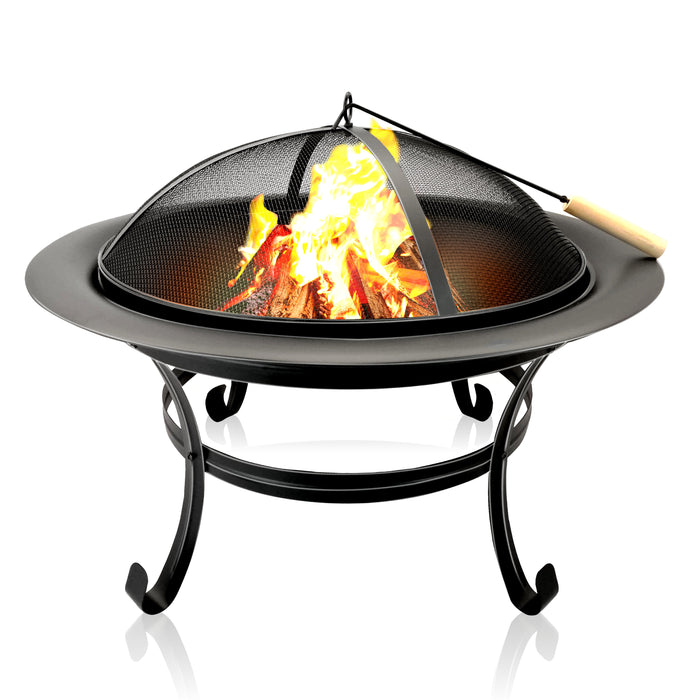BBQ Collection - Vuurkorf XL – Ø 75,5 x 58,5 cm – Robuust Staal – Fire Bowl voor Tuin & Terras - Bivakshop