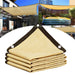 Beige zonnescherm net – Perforeerde hittebestendige zonwering voor tuin, terras & balkon - Bivakshop