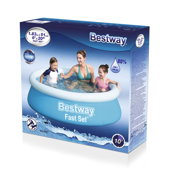 Bestway - Easy Set – 183 x 51 cm – Zelfopzettende Rand – Compact & Duurzaam - Bivakshop