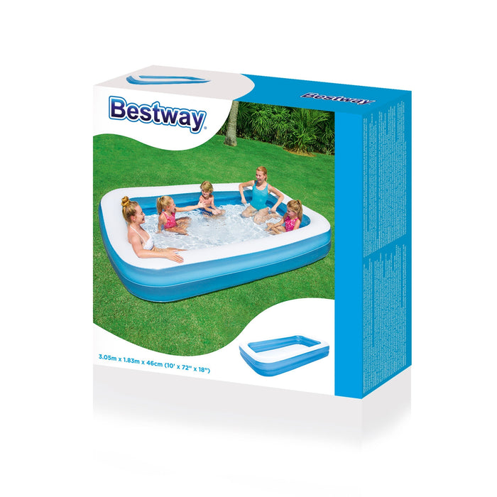 Bestway - Familiezwembad – 305 x 183 x 46 cm – 2 - Ring XL – Robuust & Comfortabel - Bivakshop