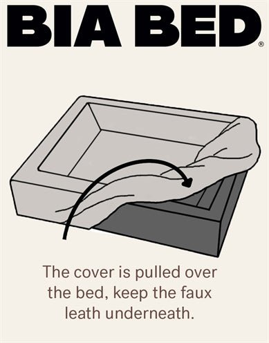 Bia – Skanor Hoes voor Bia Bed – Meubelstof Comfort – Truffel - Bivakshop