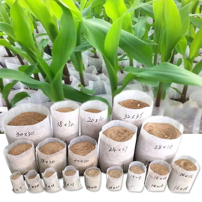 Biologisch afbreekbare nonwoven kweekzakken - Duurzame plantenzakjes voor tuin & kwekerij - Bivakshop