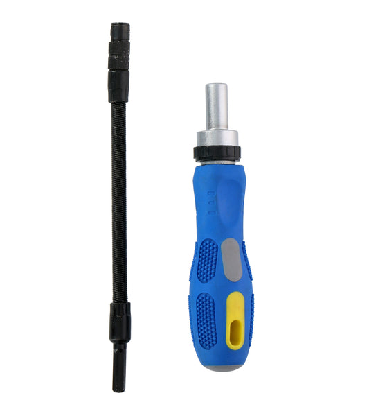 Bitset/Doppenset/Ratelset - 58 - delige kinzo gereedschapset - Ratel en flexibel verlengstuk - Bivakshop