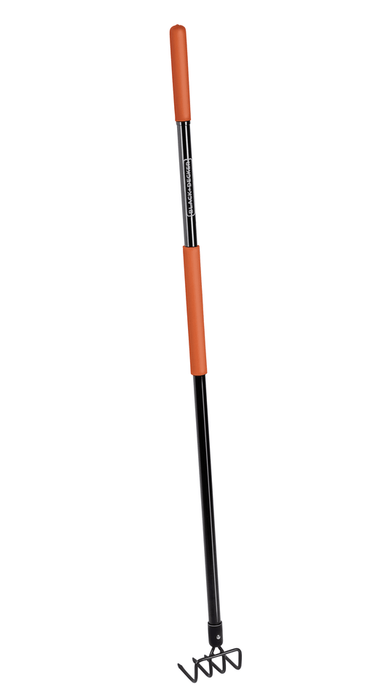 BLACK+DECKER – Cultivator/tuinhark – 4 - tands koolstofstaal – Glasvezelsteel - Bivakshop