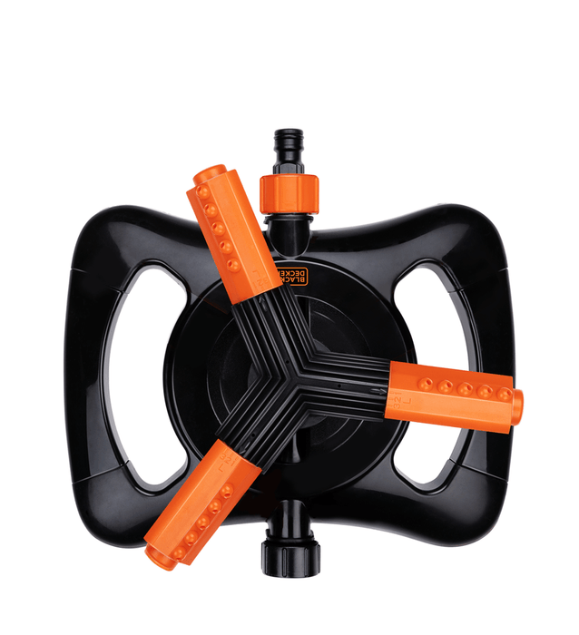 Black+Decker - Roterende Tuinsproeier – 3 - Armig – Verstelbaar & Efficiënt – Waterbeheer - Bivakshop