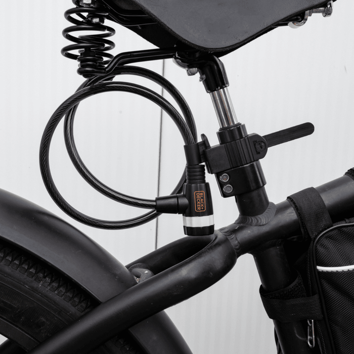 Black+Decker - Universeel Kabelslot – Flexibele Stalen Kabel – Veilig & Duurzaam - Bivakshop