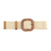 Boho gevlochten stro riem – Elastische brede tailleband casual zomerstijl – Dames accessoire - Bivakshop