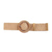 Boho gevlochten stro riem – Elastische brede tailleband casual zomerstijl – Dames accessoire - Bivakshop