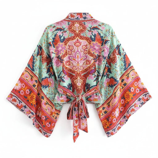 boho kimono bloemenprint zomer dames