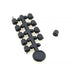 Boilie Screws & Rubber Stoppers Set (70x) – Rig Componenten - Bivakshop