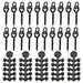 Boilie Screws & Rubber Stoppers Set (70x) – Rig Componenten - Bivakshop