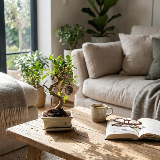 Bonsai Boom S - Vorm in Keramische Pot – Compact & Decoratief – 30–35 cm - Bivakshop