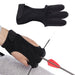 Boogschiet handschoen - Beschermende drievinger handschoen voor recurveboog en handboogschieten - Bivakshop