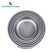 Boundless Voyage Titanium borden & schaaltjes Set – Opvouwbare handgreep – Lichtgewicht Camping Servies (5 stuks) - Bivakshop