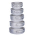 Boundless Voyage Titanium borden & schaaltjes Set – Opvouwbare handgreep – Lichtgewicht Camping Servies (5 stuks) - Bivakshop
