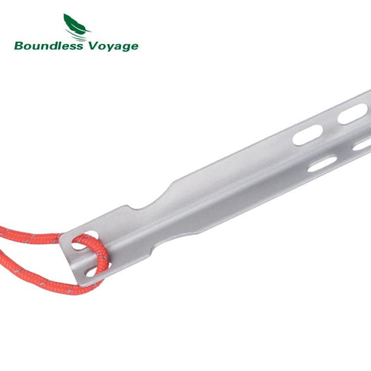 Boundless Voyage titanium tentharingen - Lichtgewicht en draagbaar - Voor outdoor en kamperen - Bivakshop