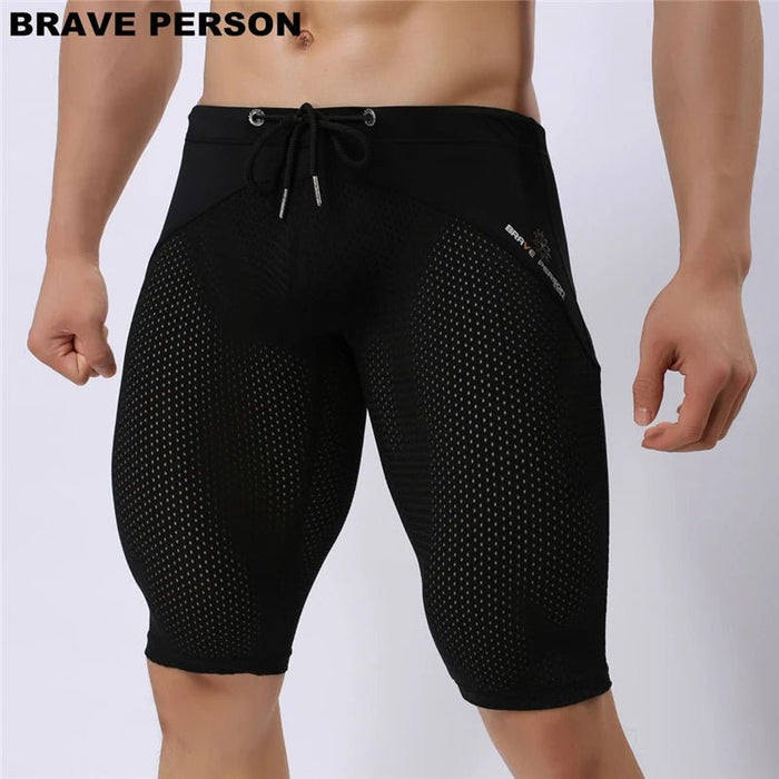 Brave Person zomerse sportshorts - Ademend mesh - Multifunctionele knielange zwemshorts - Bivakshop
