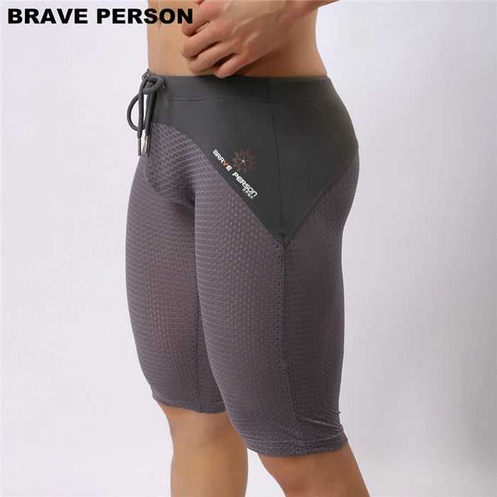 Brave Person zomerse sportshorts - Ademend mesh - Multifunctionele knielange zwemshorts - Bivakshop