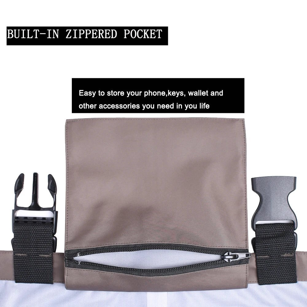 Bruine ademende vliegvis waadbroek – Lichtgewicht stockingfoot wader voor mannen & vrouwen - Bivakshop