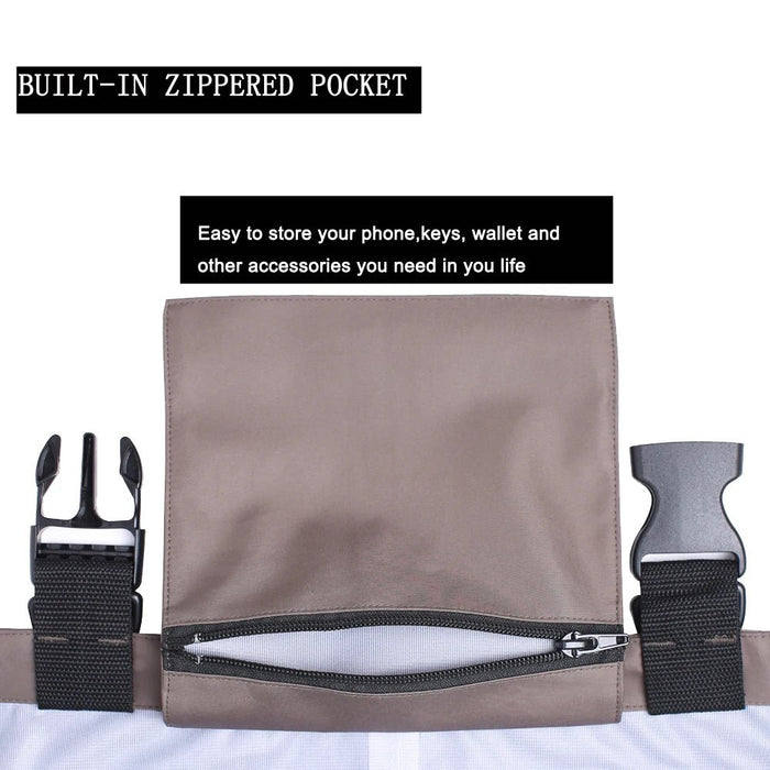 Bruine ademende vliegvis waadbroek – Lichtgewicht stockingfoot wader voor mannen & vrouwen - Bivakshop
