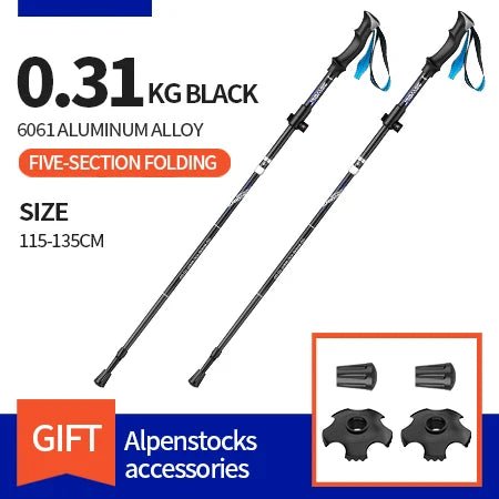 BSWolf trekkingstokken - Ultralicht en opvouwbaar - Bivakshop