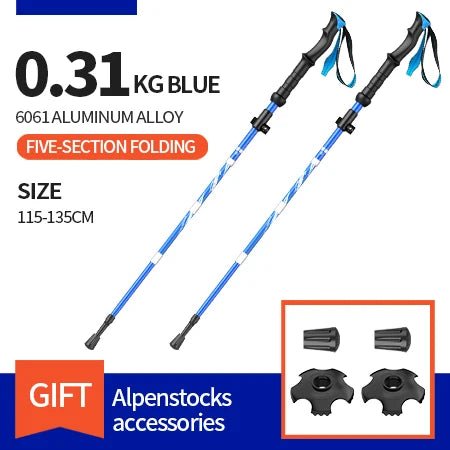 BSWolf trekkingstokken - Ultralicht en opvouwbaar - Bivakshop