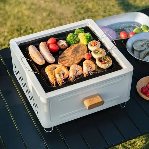 Buiten bbq kampeerkachel - Bbq grill met ontstekingsapparaat - Voor koken - Bivakshop