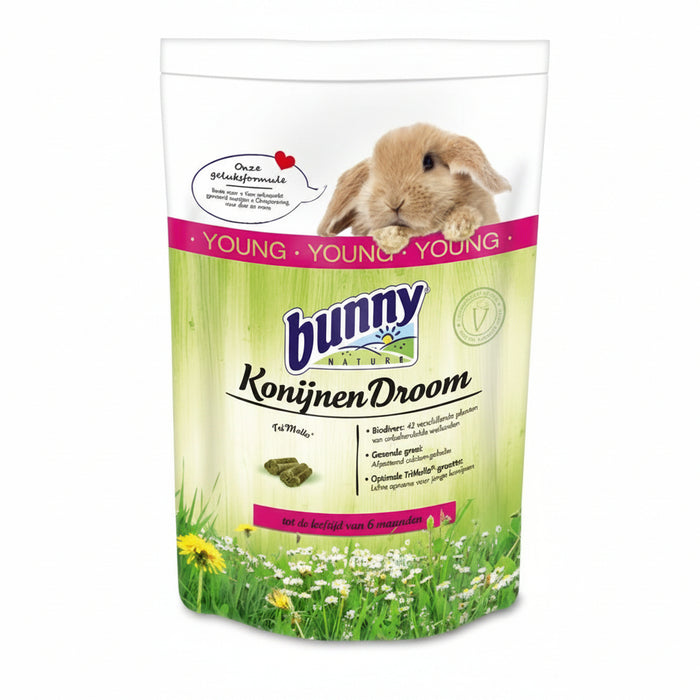 Bunny Nature - Konijnendroom Young - Biodivers Groeivoer (1,5 kg) - Bivakshop