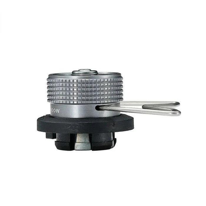 Butaan adapter met bracket – Gas cartridge conversie adapter met Lindal Valve Uitgang – Voor Kamperen & Outdoor gebruik - Bivakshop