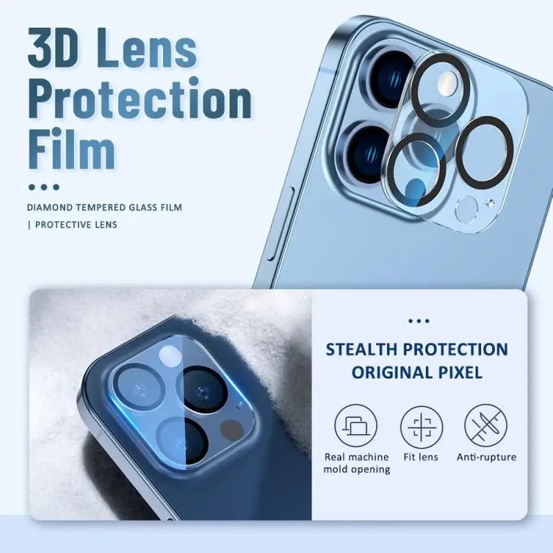 Camera lens beschermglas - Voor iphone 11 12 13 14 pro max en plus - Volledige dekking - Bivakshop