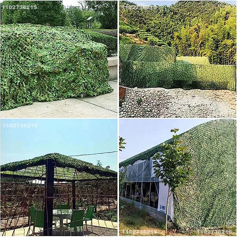 Camouflagenet wit/blauw/beige – 1.5x1m tot 4x5m schaduwdoek voor tuin, camping & camouflage - Bivakshop