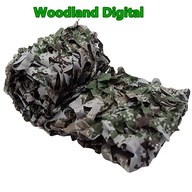 Camouflagenet wit/blauw/beige – 1.5x1m tot 4x5m schaduwdoek voor tuin, camping & camouflage - Bivakshop