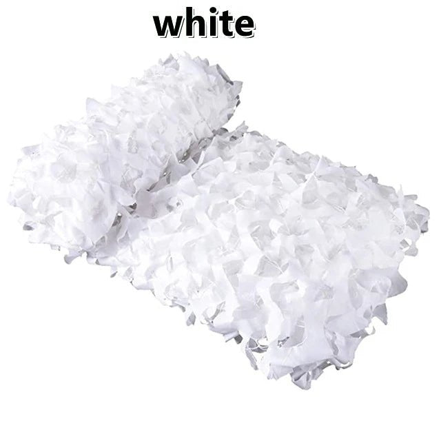 Camouflagenet wit/blauw/beige – 1.5x1m tot 4x5m schaduwdoek voor tuin, camping & camouflage - Bivakshop