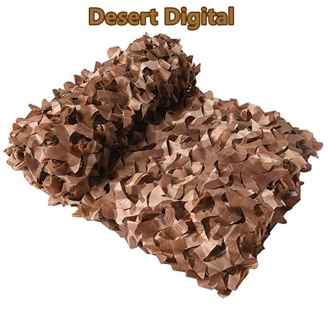 Camouflagenet wit/blauw/beige – 1.5x1m tot 4x5m schaduwdoek voor tuin, camping & camouflage - Bivakshop