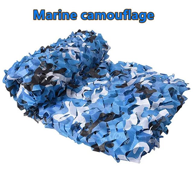 Camouflagenet wit/blauw/beige – 1.5x1m tot 4x5m schaduwdoek voor tuin, camping & camouflage - Bivakshop