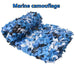 Camouflagenet wit/blauw/beige – 1.5x1m tot 4x5m schaduwdoek voor tuin, camping & camouflage - Bivakshop