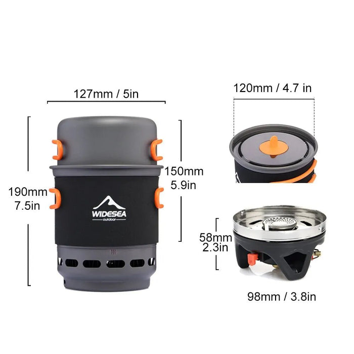 Camping Kookset – Warmtewisselaar – Gasbrander & Kookgerei - Bivakshop