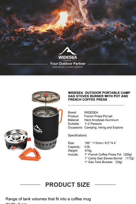 Camping kookset – warmtewisselaar – lichtgewicht 470 g - Bivakshop