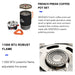 Camping kookset – warmtewisselaar – lichtgewicht 470 g - Bivakshop