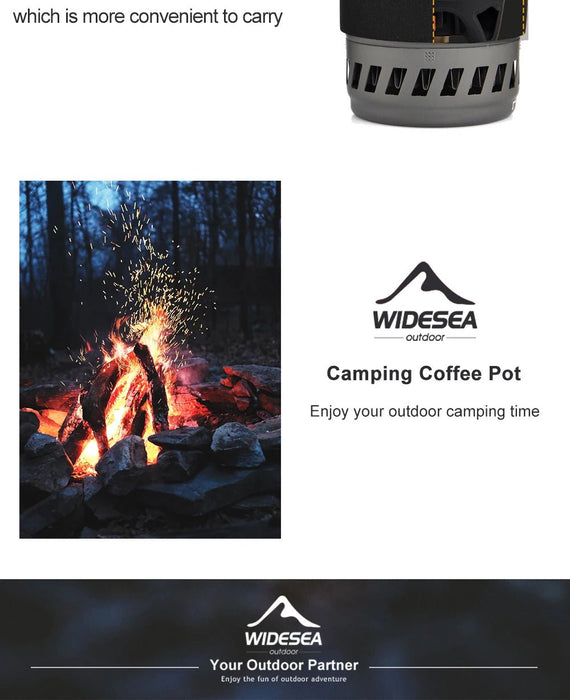 Camping kookset – warmtewisselaar – lichtgewicht 470 g - Bivakshop